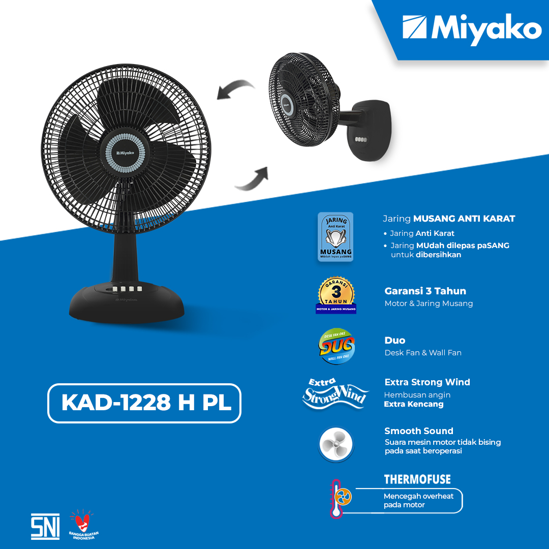 KAD-1228 H PL (Desk Fan)
