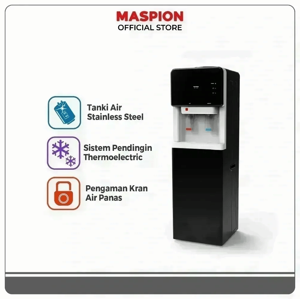 Maspion Standing Dispenser Hot and Cold MD 115 PAS Thermoelectric Cooling System
